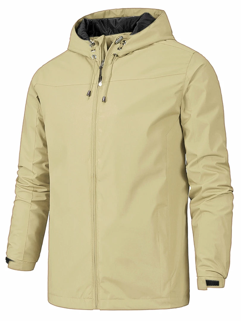 Allegra K Men's Hoodie Windbreaker Sports Hiking Cycling Lined Outdoor Drawstring Zipper Jackets 16 Allegra K Men's Hoodie Windbreaker Sports Hiking Cycling Lined Outdoor Drawstring Zipper Jackets