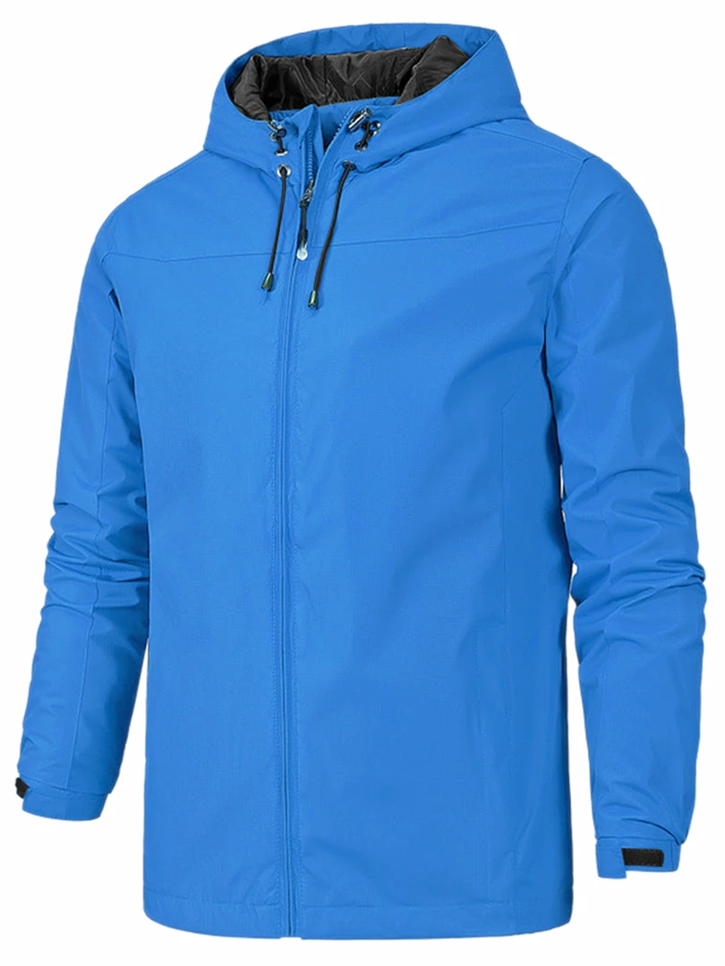 Allegra K Men's Hoodie Windbreaker Sports Hiking Cycling Lined Outdoor Drawstring Zipper Jackets 10 Allegra K Men's Hoodie Windbreaker Sports Hiking Cycling Lined Outdoor Drawstring Zipper Jackets