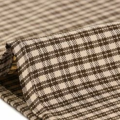 Allegra K Women's Contrast Trim Bow Tie Square Neck Button Decor Puff Long Sleeve Retro Plaid Mini Dress