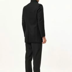 Allegra K Coats & Outerwear Men's Winter Coat Notch Lapel Single Breasted Two Button Long Outwear Jacket Overcoat