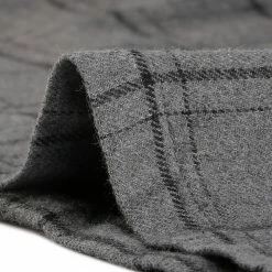 Allegra K Women's Contrast Peter Pan Collar Long Sleeve Check Shift Dress