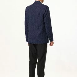 Allegra K Men's Business Blazer Single Breasted Two Buttons Formal Suit Sports Coat