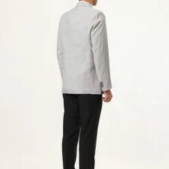 Allegra K Men's Blazer Slim Fit Casual Sport Coat Two Button Formal Business Suit Jacket