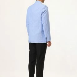 Allegra K Men's Blazer Slim Fit Casual Sport Coat Two Button Formal Business Suit Jacket