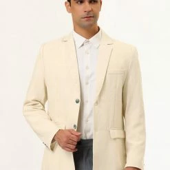 Allegra K Men's Blazer Slim Fit Casual Sport Coat Two Button Formal Business Suit Jacket