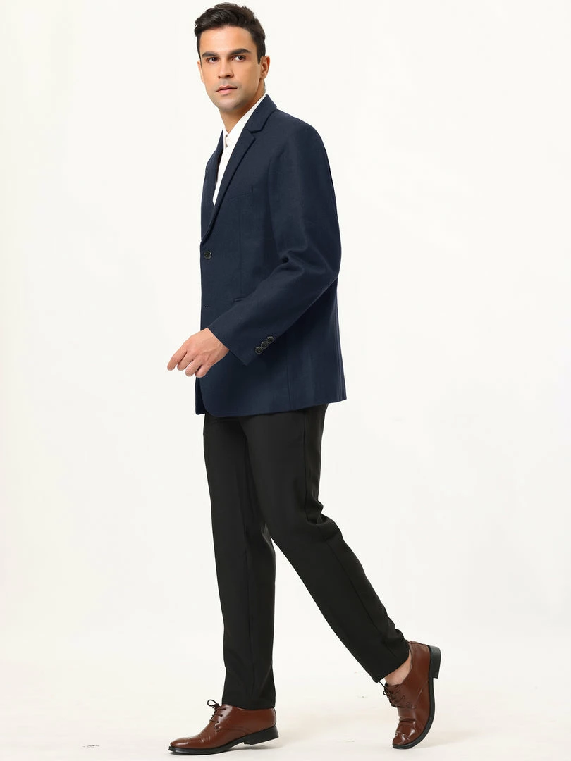 Allegra K Men's Dress Slim Fit Casual Blazer Single Breasted Two Button Business Suit Sports Coat 37 Allegra K Men's Dress Slim Fit Casual Blazer Single Breasted Two Button Business Suit Sports Coat