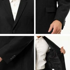 Allegra K Men's Dress Slim Fit Casual Blazer Single Breasted Two Button Business Suit Sports Coat 75 Allegra K Men's Dress Slim Fit Casual Blazer Single Breasted Two Button Business Suit Sports Coat