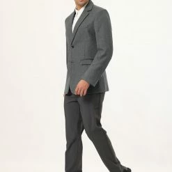 Allegra K Men's Dress Slim Fit Casual Blazer Single Breasted Two Button Business Suit Sports Coat 79 Allegra K Men's Dress Slim Fit Casual Blazer Single Breasted Two Button Business Suit Sports Coat