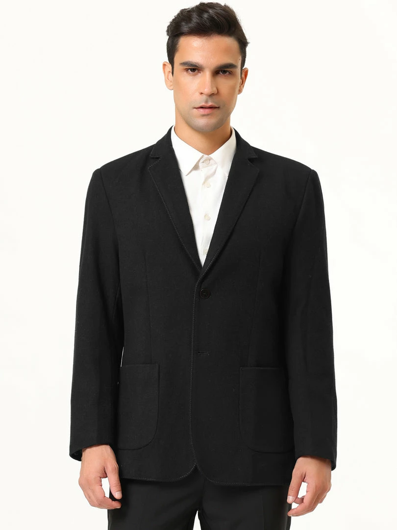 Allegra K Men's Dress Slim Fit Casual Blazer Single Breasted Two Button Business Suit Sports Coat 12 Allegra K Men's Dress Slim Fit Casual Blazer Single Breasted Two Button Business Suit Sports Coat