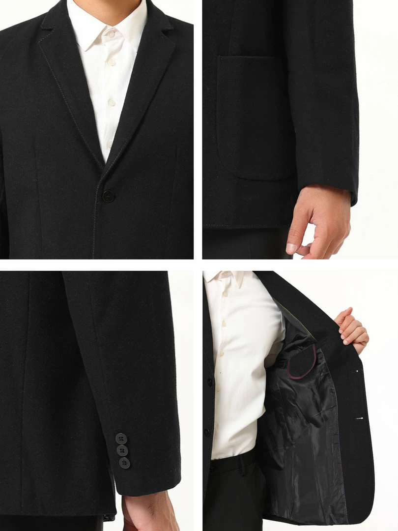 Allegra K Men's Dress Slim Fit Casual Blazer Single Breasted Two Button Business Suit Sports Coat 15 Allegra K Men's Dress Slim Fit Casual Blazer Single Breasted Two Button Business Suit Sports Coat