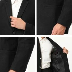 Allegra K Men's Dress Slim Fit Casual Blazer Single Breasted Two Button Business Suit Sports Coat 57 Allegra K Men's Dress Slim Fit Casual Blazer Single Breasted Two Button Business Suit Sports Coat