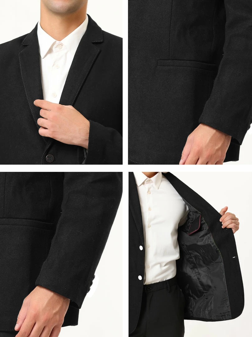 Allegra K Men's Dress Slim Fit Casual Blazer Single Breasted Two Button Business Suit Sports Coat 9 Allegra K Men's Dress Slim Fit Casual Blazer Single Breasted Two Button Business Suit Sports Coat