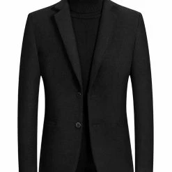 Allegra K Men's Dress Slim Fit Casual Blazer Single Breasted Two Button Business Suit Sports Coat
