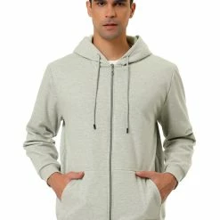 Allegra K Men's Sherpa Fleece Lined Hoodie Jacket Full-Zip Heavyweight Long Sleeves Sweatshirt With Pockets 72 Allegra K Men's Sherpa Fleece Lined Hoodie Jacket Full-Zip Heavyweight Long Sleeves Sweatshirt With Pockets