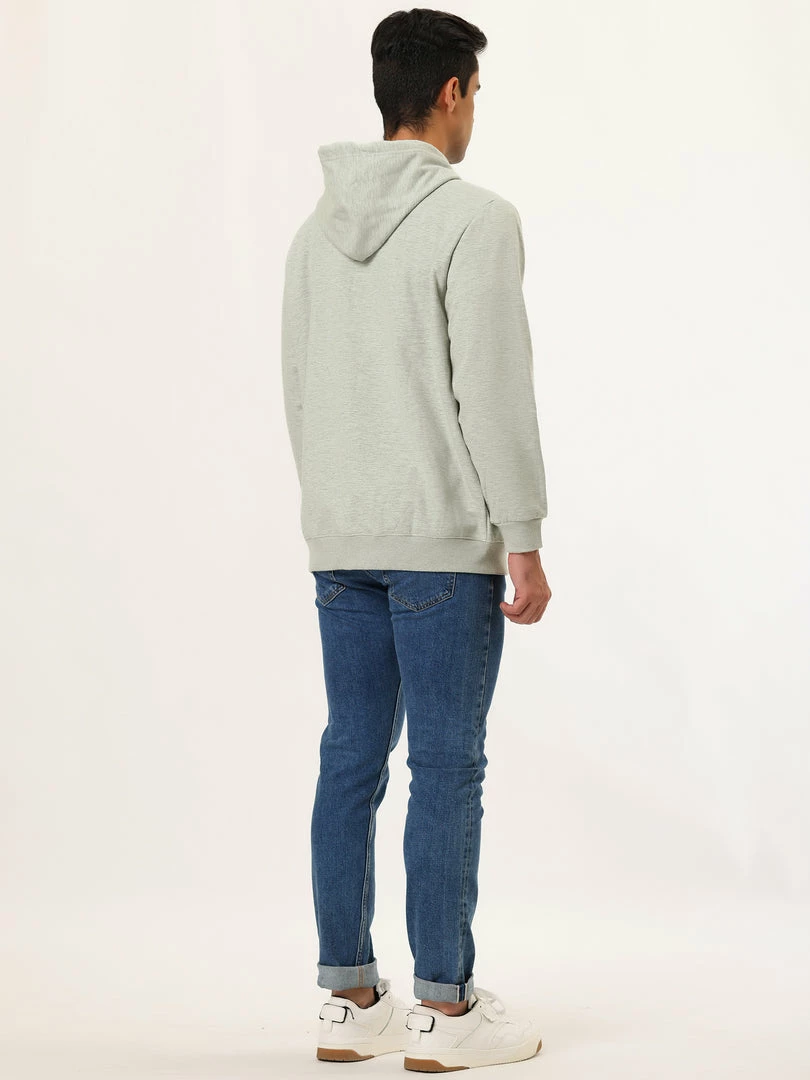 Allegra K Men's Sherpa Fleece Lined Hoodie Jacket Full-Zip Heavyweight Long Sleeves Sweatshirt With Pockets 33 Allegra K Men's Sherpa Fleece Lined Hoodie Jacket Full-Zip Heavyweight Long Sleeves Sweatshirt With Pockets