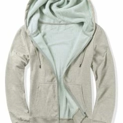 Allegra K Men's Sherpa Fleece Lined Hoodie Jacket Full-Zip Heavyweight Long Sleeves Sweatshirt With Pockets 70 Allegra K Men's Sherpa Fleece Lined Hoodie Jacket Full-Zip Heavyweight Long Sleeves Sweatshirt With Pockets