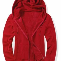 Allegra K Men's Sherpa Fleece Lined Hoodie Jacket Full-Zip Heavyweight Long Sleeves Sweatshirt With Pockets 82 Allegra K Men's Sherpa Fleece Lined Hoodie Jacket Full-Zip Heavyweight Long Sleeves Sweatshirt With Pockets