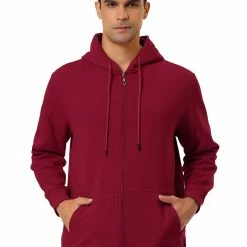 Allegra K Men's Sherpa Fleece Lined Hoodie Jacket Full-Zip Heavyweight Long Sleeves Sweatshirt With Pockets 78 Allegra K Men's Sherpa Fleece Lined Hoodie Jacket Full-Zip Heavyweight Long Sleeves Sweatshirt With Pockets
