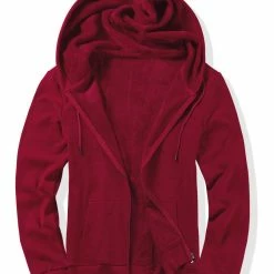 Allegra K Men's Sherpa Fleece Lined Hoodie Jacket Full-Zip Heavyweight Long Sleeves Sweatshirt With Pockets 76 Allegra K Men's Sherpa Fleece Lined Hoodie Jacket Full-Zip Heavyweight Long Sleeves Sweatshirt With Pockets