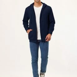 Allegra K Men's Sherpa Fleece Lined Hoodie Jacket Full-Zip Heavyweight Long Sleeves Sweatshirt With Pockets 67 Allegra K Men's Sherpa Fleece Lined Hoodie Jacket Full-Zip Heavyweight Long Sleeves Sweatshirt With Pockets