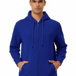 Allegra K Men's Sherpa Fleece Lined Hoodie Jacket Full-Zip Heavyweight Long Sleeves Sweatshirt With Pockets 54 Allegra K Men's Sherpa Fleece Lined Hoodie Jacket Full-Zip Heavyweight Long Sleeves Sweatshirt With Pockets