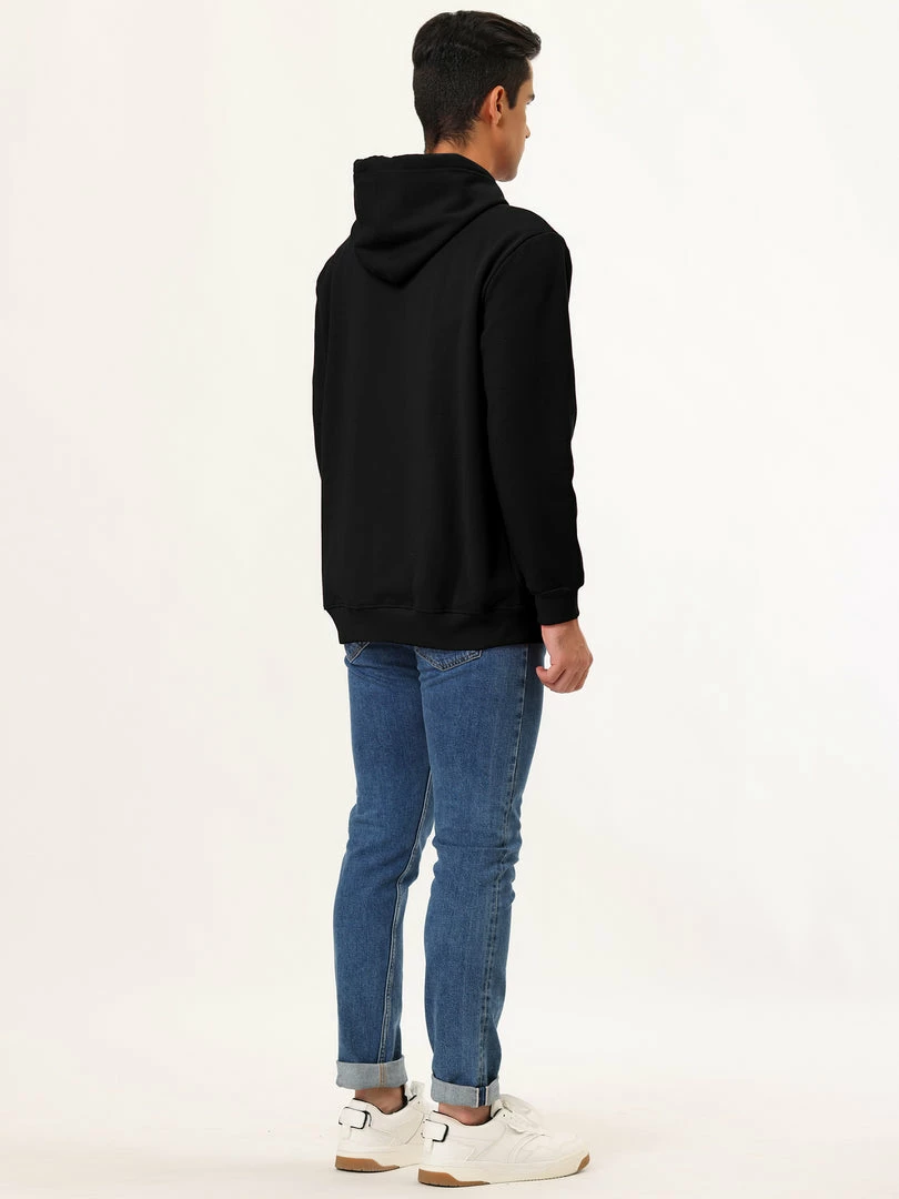 Allegra K Men's Sherpa Fleece Lined Hoodie Jacket Full-Zip Heavyweight Long Sleeves Sweatshirt With Pockets 9 Allegra K Men's Sherpa Fleece Lined Hoodie Jacket Full-Zip Heavyweight Long Sleeves Sweatshirt With Pockets