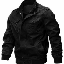 Allegra K Men's Windbreaker Stand Collar Zip Up Multi Pockets Cargo Jackets 34 Allegra K Men's Windbreaker Stand Collar Zip Up Multi Pockets Cargo Jackets