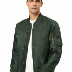 Allegra K Men's Bomber Jacket Casual Full Zipper Outwear Lightweight Flight Jackets Coat 29 Allegra K Men's Bomber Jacket Casual Full Zipper Outwear Lightweight Flight Jackets Coat