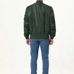 Allegra K Men's Bomber Jacket Casual Full Zipper Outwear Lightweight Flight Jackets Coat 32 Allegra K Men's Bomber Jacket Casual Full Zipper Outwear Lightweight Flight Jackets Coat