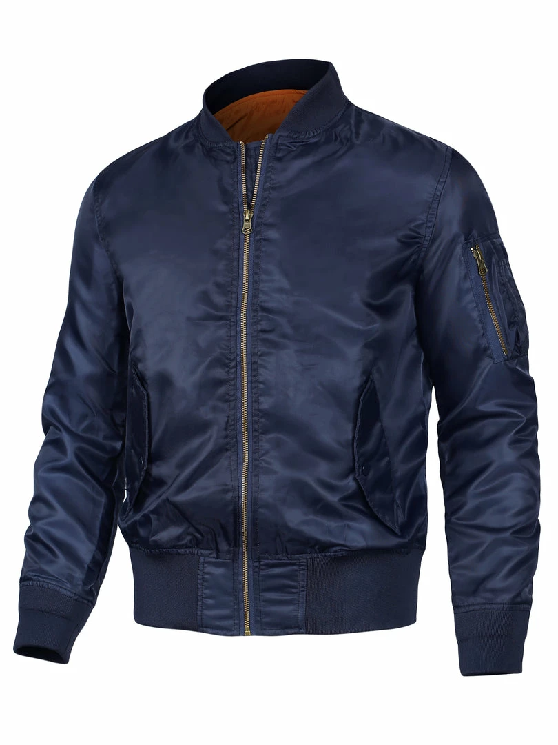 Allegra K Men's Bomber Jacket Casual Full Zipper Outwear Lightweight Flight Jackets Coat 16 Allegra K Men's Bomber Jacket Casual Full Zipper Outwear Lightweight Flight Jackets Coat