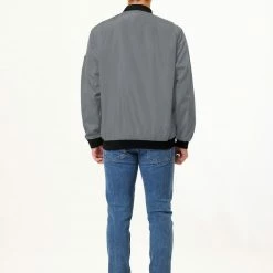 Allegra K Men's Varsity Bomber Jacket Zipper Lightweight Baseball Flight Jackets 38 Allegra K Men's Varsity Bomber Jacket Zipper Lightweight Baseball Flight Jackets