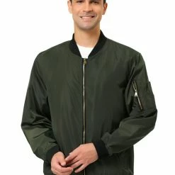 Allegra K Men's Varsity Bomber Jacket Zipper Lightweight Baseball Flight Jackets 29 Allegra K Men's Varsity Bomber Jacket Zipper Lightweight Baseball Flight Jackets