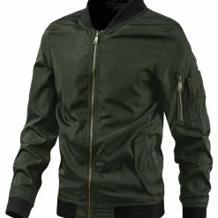 Allegra K Men's Varsity Bomber Jacket Zipper Lightweight Baseball Flight Jackets 28 Allegra K Men's Varsity Bomber Jacket Zipper Lightweight Baseball Flight Jackets