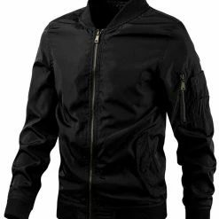 Allegra K Men's Varsity Bomber Jacket Zipper Lightweight Baseball Flight Jackets 46 Allegra K Men's Varsity Bomber Jacket Zipper Lightweight Baseball Flight Jackets