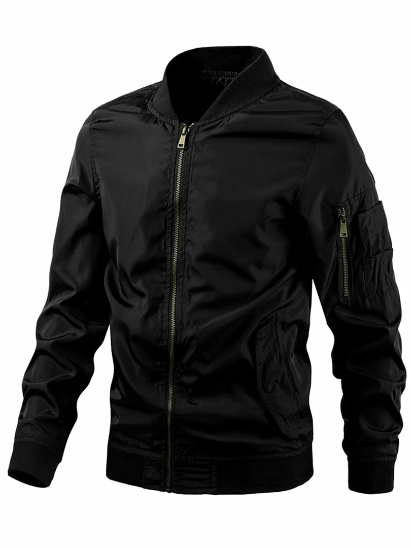 Allegra K Men's Varsity Bomber Jacket Zipper Lightweight Baseball Flight Jackets 22 Allegra K Men's Varsity Bomber Jacket Zipper Lightweight Baseball Flight Jackets
