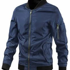 Allegra K Men's Varsity Bomber Jacket Zipper Lightweight Baseball Flight Jackets 40 Allegra K Men's Varsity Bomber Jacket Zipper Lightweight Baseball Flight Jackets