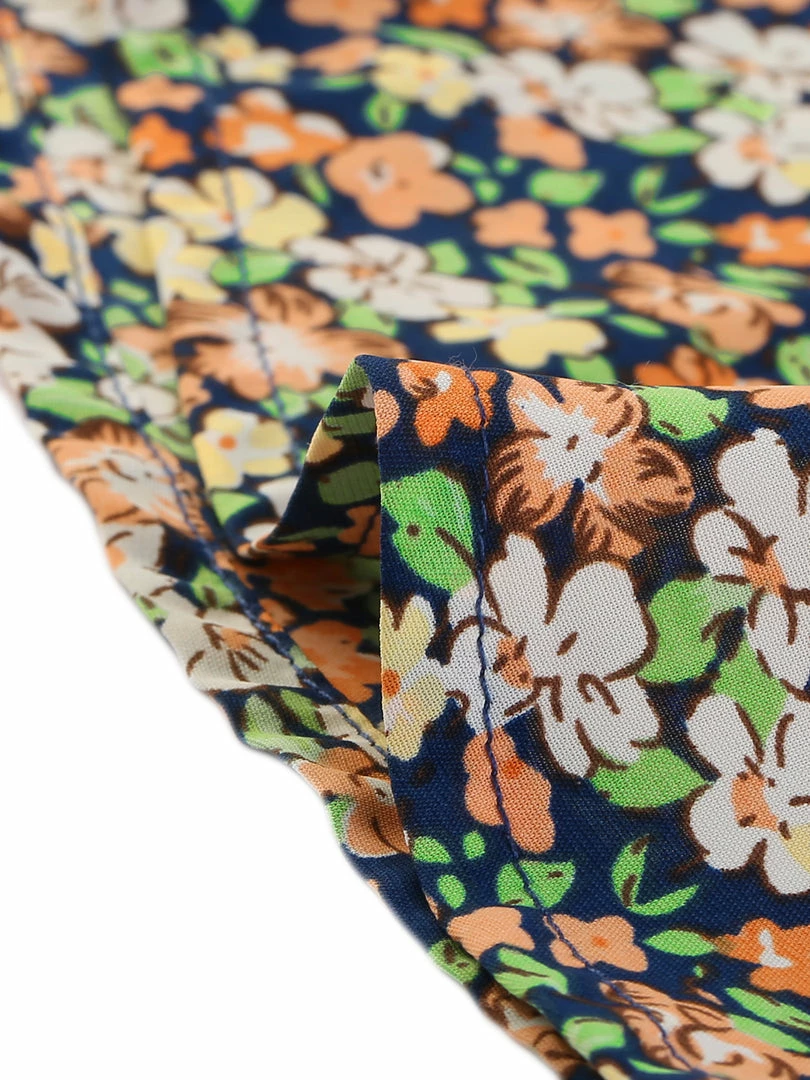 Allegra K Women's Floral Printed Button Up Contrast Color Long Sleeve Work Office Shirt Top 21 Allegra K Women's Floral Printed Button Up Contrast Color Long Sleeve Work Office Shirt Top