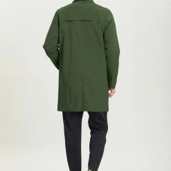 Allegra K Men's Lightweight Trench Coat Single Breasted Slim Fit Jacket Overcoat