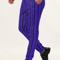 Allegra K Men's Business Striped Pants Color Block Drawstring Slim Fit Dress Trousers 11 Allegra K Men's Business Striped Pants Color Block Drawstring Slim Fit Dress Trousers