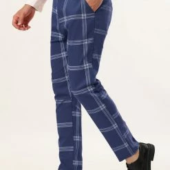 Allegra K Men's Plaid Dress Pants Casual Slim Fit Flat Front Checked Printed Business Trousers 65 Allegra K Men's Plaid Dress Pants Casual Slim Fit Flat Front Checked Printed Business Trousers