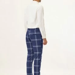 Allegra K Men's Plaid Dress Pants Casual Slim Fit Flat Front Checked Printed Business Trousers 68 Allegra K Men's Plaid Dress Pants Casual Slim Fit Flat Front Checked Printed Business Trousers