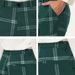 Allegra K Men's Plaid Dress Pants Casual Slim Fit Flat Front Checked Printed Business Trousers 63 Allegra K Men's Plaid Dress Pants Casual Slim Fit Flat Front Checked Printed Business Trousers