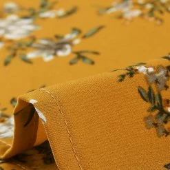 Allegra K Women's Ruffled Sleeve Blouse Frill Neck Self Tie Elegant Chiffon Floral Top 39 Allegra K Women's Ruffled Sleeve Blouse Frill Neck Self Tie Elegant Chiffon Floral Top