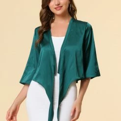 Allegra K Women's Casual Tie Front Open Cardigan 35 Allegra K Women's Casual Tie Front Open Cardigan