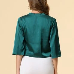 Allegra K Women's Casual Tie Front Open Cardigan 38 Allegra K Women's Casual Tie Front Open Cardigan