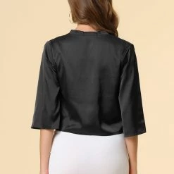 Allegra K Women's Casual Tie Front Open Cardigan 44 Allegra K Women's Casual Tie Front Open Cardigan