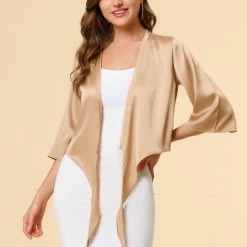 Allegra K Women's Casual Tie Front Open Cardigan 47 Allegra K Women's Casual Tie Front Open Cardigan