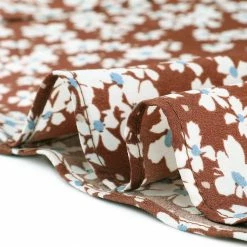 Allegra K Women's Peter Pan Collar Lace Trim Button Long Sleeves Floral Shirt Dress With Belt 63 Allegra K Women's Peter Pan Collar Lace Trim Button Long Sleeves Floral Shirt Dress With Belt