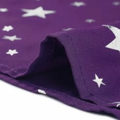 Allegra K Star Print Casual Square Neck Short Sleeve A-Line Dress