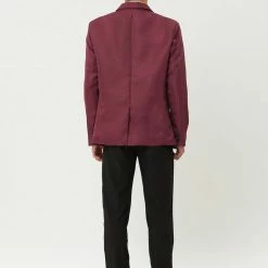 Allegra K Men's Dress Slim Fit Blazer Single Breasted One Button Business Suit Sports Coat